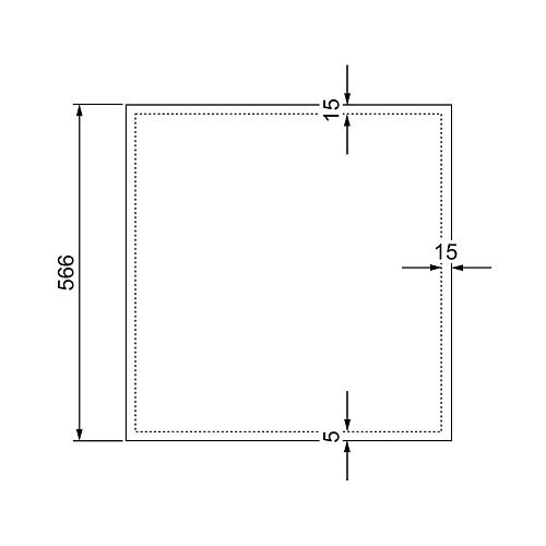 Стеклянная дверца встраиваемых шкафов TECE TECEfloor, тип 400 77352011