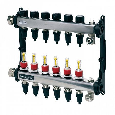 Коллектор TECE TECEfloor для поверхностного отопления 1 х 16 push-fit, 11 контуров 77311111