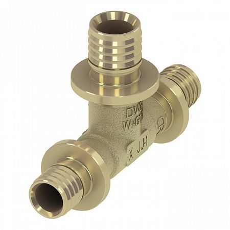 Тройник TECE TECEflex 90 гр. редукционный, 32 х 25 х 25, латунь 760520