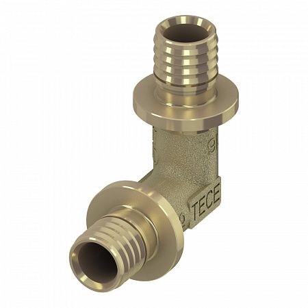 Уголок TECE TECEflex соединительный 90 гр, 40x40, латунь, наружная резьба 767040
