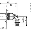 Сквозное угловое присоединение TECE TECEflex 16 x 1/2, бронза 708705