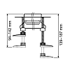 Комплект опор TECE TECEdrainline, 4 x 94 -142 мм 660003